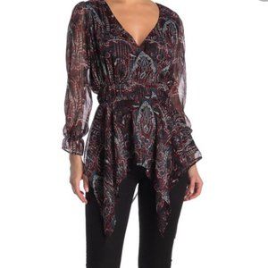Walter Baker Warron Printed Top NWT